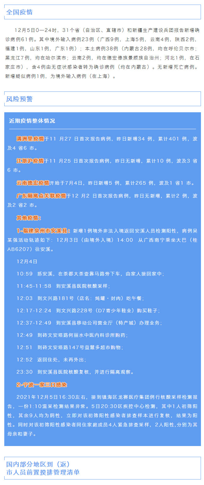 自贡疾控：疫情防控形势严峻,浙宁波市区一家三口感染!疫情防控每日提示